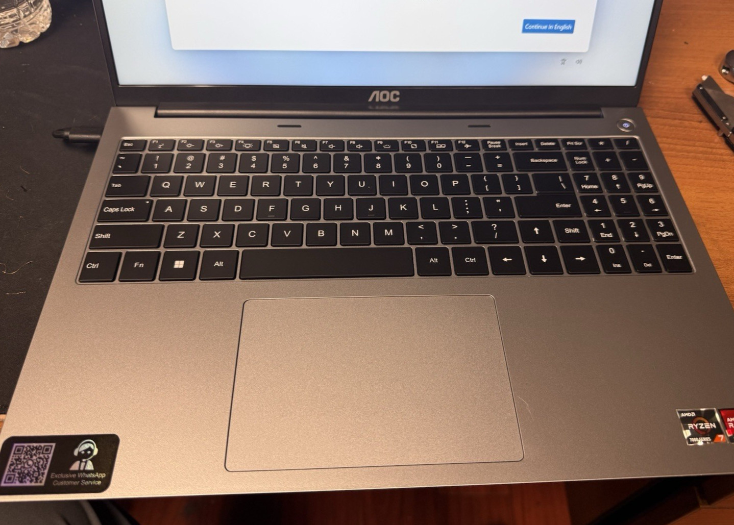 AOC Gaming Laptop with AMD Ryzen 7 7735HS ), 16GB RAM / NEW
