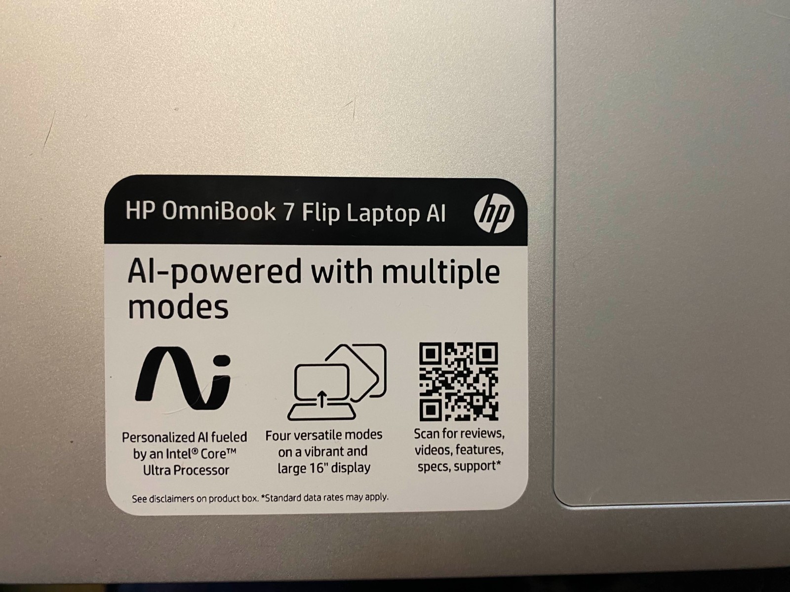 Barely Used HP OmniBook 7 Flip 16 (3K 16″ OLED Screen, 2in1) 16 GB Ram 1TB SSD