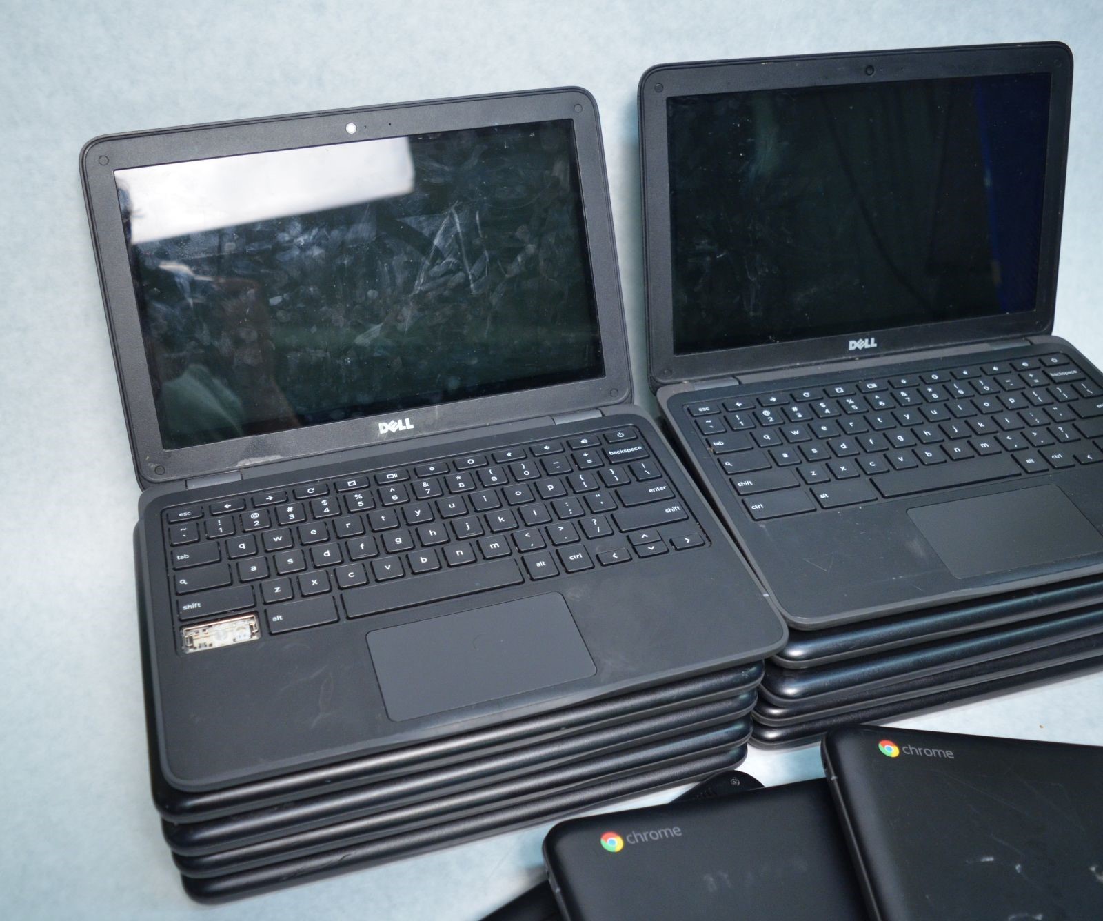 Lot 10 Dell Chromebook 11 3180 11.6″ Celeron N3060 2.48GHz 4GB-RAM 16GB-SSD