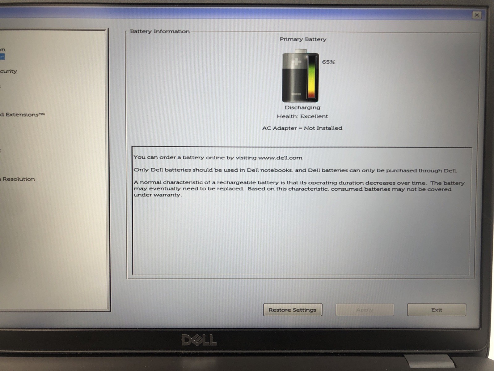 Dell Latitude 5500, Intel Core i7-8665U @1.90Ghz, 8GB RAM, NO SSD/OS, Tested!