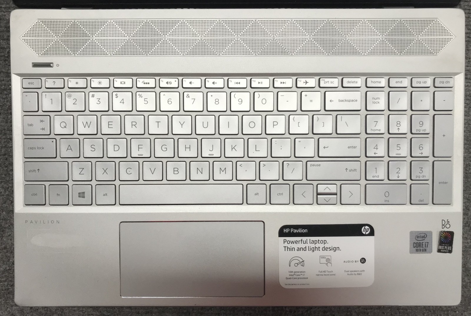 HP Pavilion 15-cs3xxx 15.6″ Touch Laptop i7-1065G7, No RAM/Storage Boots to BIOS