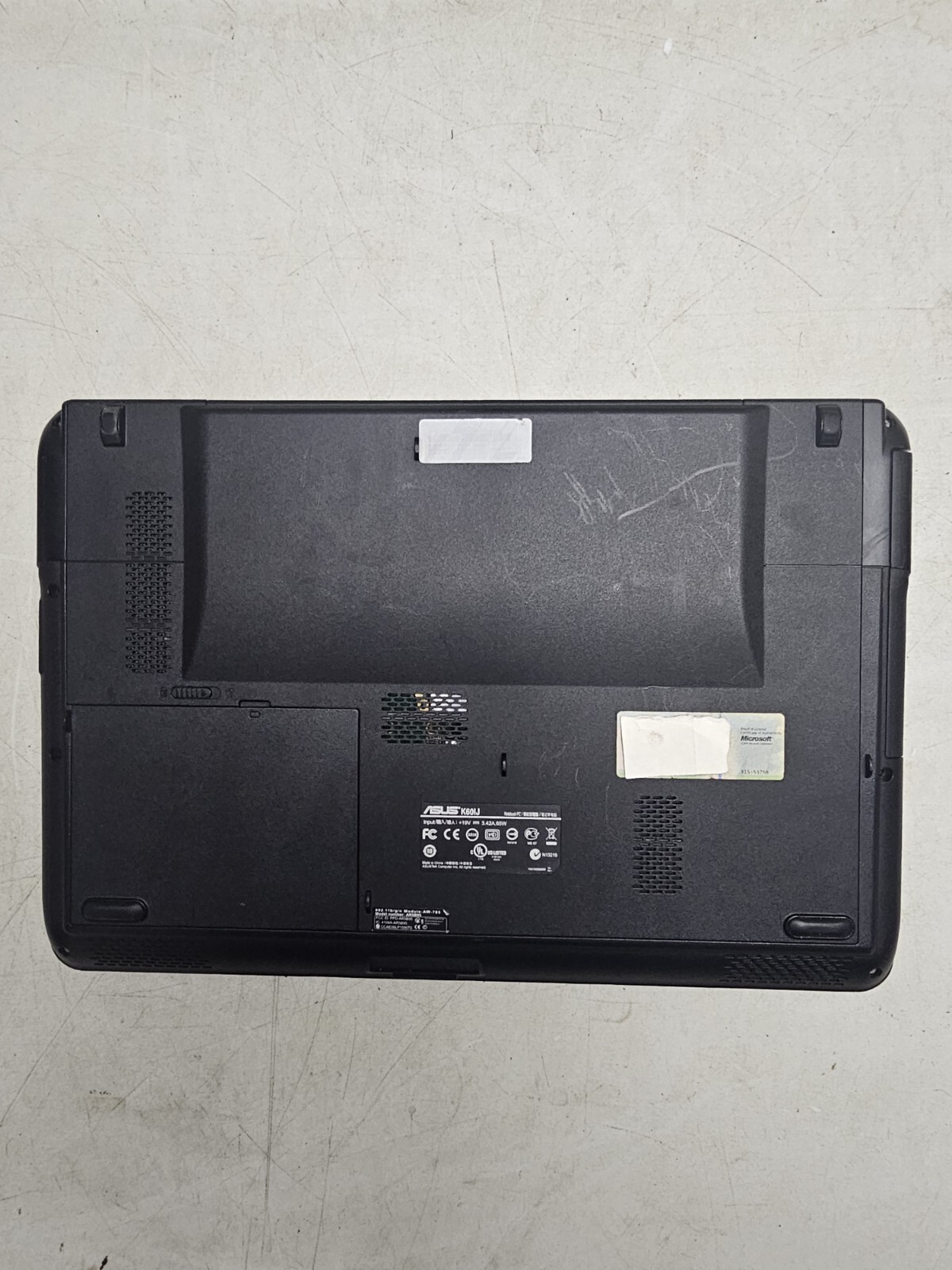ASUS K60IJ Laptop – Pentium T4300 – 4GB RAM – 300GB HDD – BAD TRACKPAD – READ