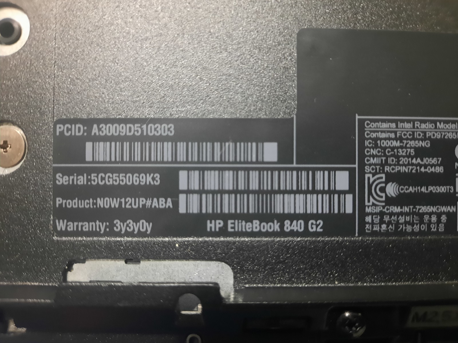 HP Elitebook 840 G2 i5 5300u 2.3GHz 16GB Ram No HD No OS Docking Station