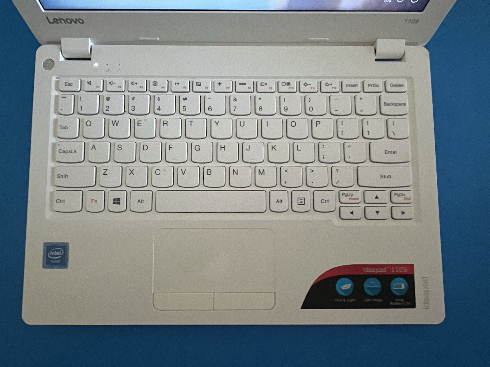 Nice Working Condition Lenovo IdeaPad 110s – 11IBR 11.6″ White w/ Power Cord,