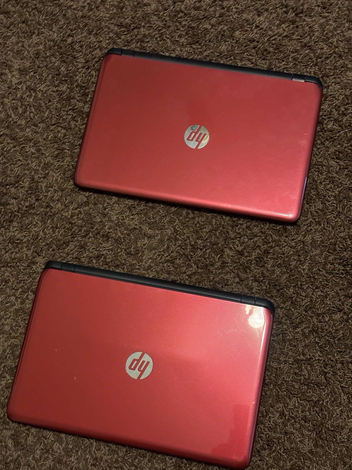 HP Red Notebook/Laptop Computers Lot of 2 (Parts Only)