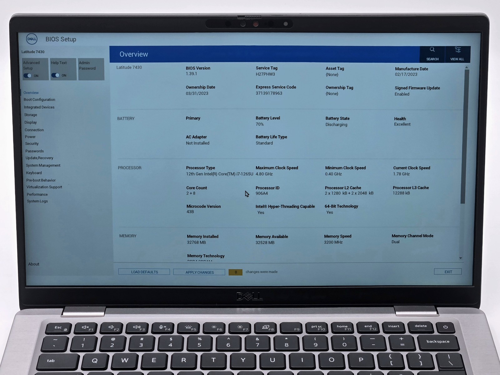 Dell Latitude 7430 14″ FHD Touch I7-1265U 512GB 32GB W11P Backlit IRCam