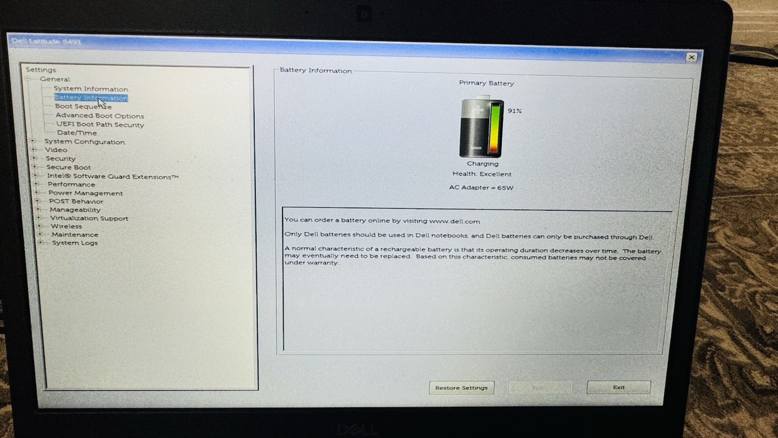Dell Latitude 5491-Intel i5-8400H ,512 GB SSD,16GB RAM )