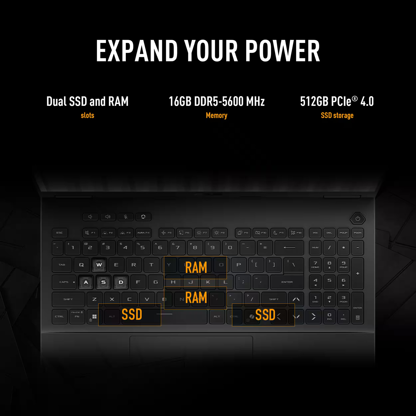 ASUS – TUF Gaming A16 16″ 3K 165Hz Gaming Laptop – AMD Ryzen 9 8940HX 2025 – …
