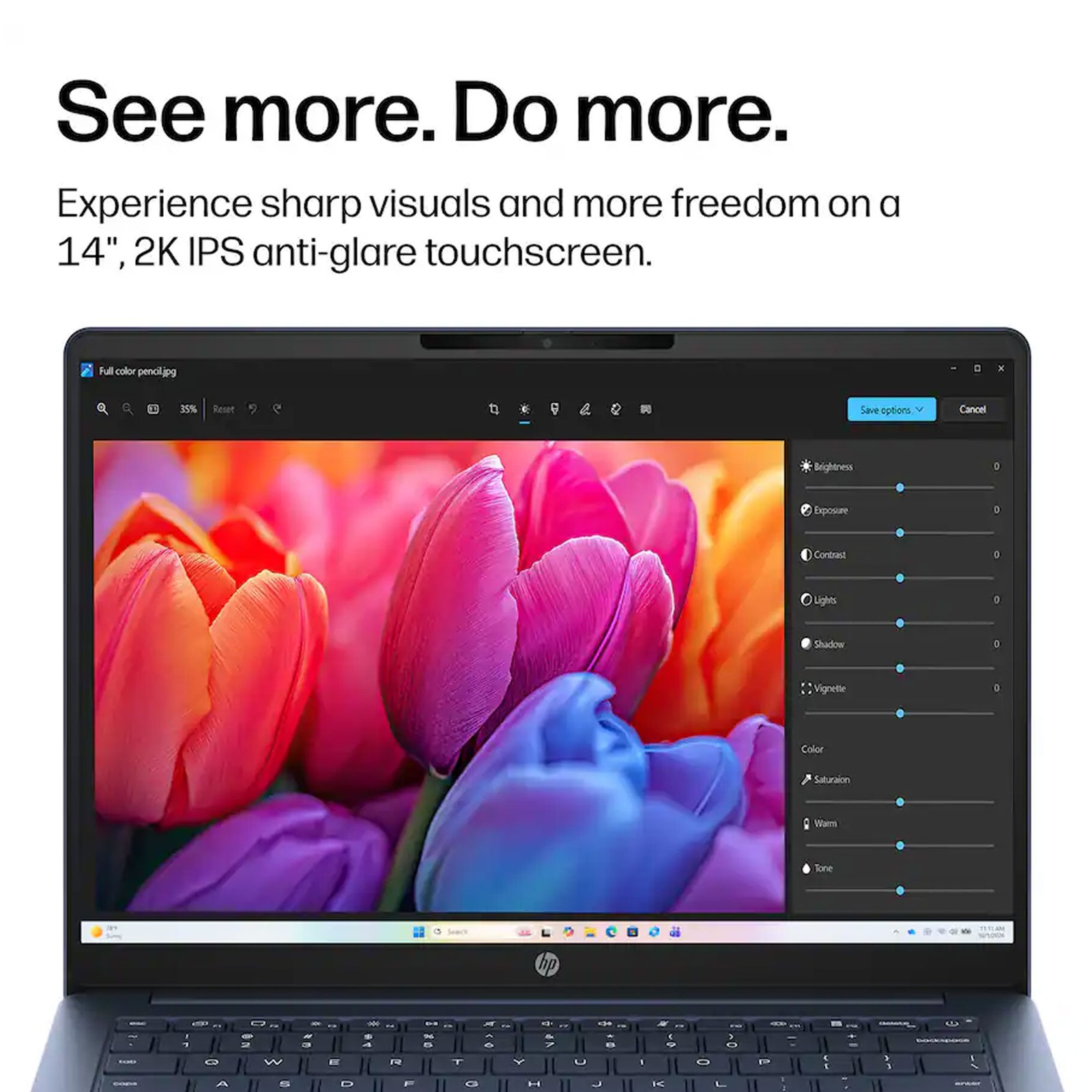 HP OmniBook 3 14″ Touchscreen Laptop 16GB, 512GB SSD (Blue) and Bag + 64GB Card