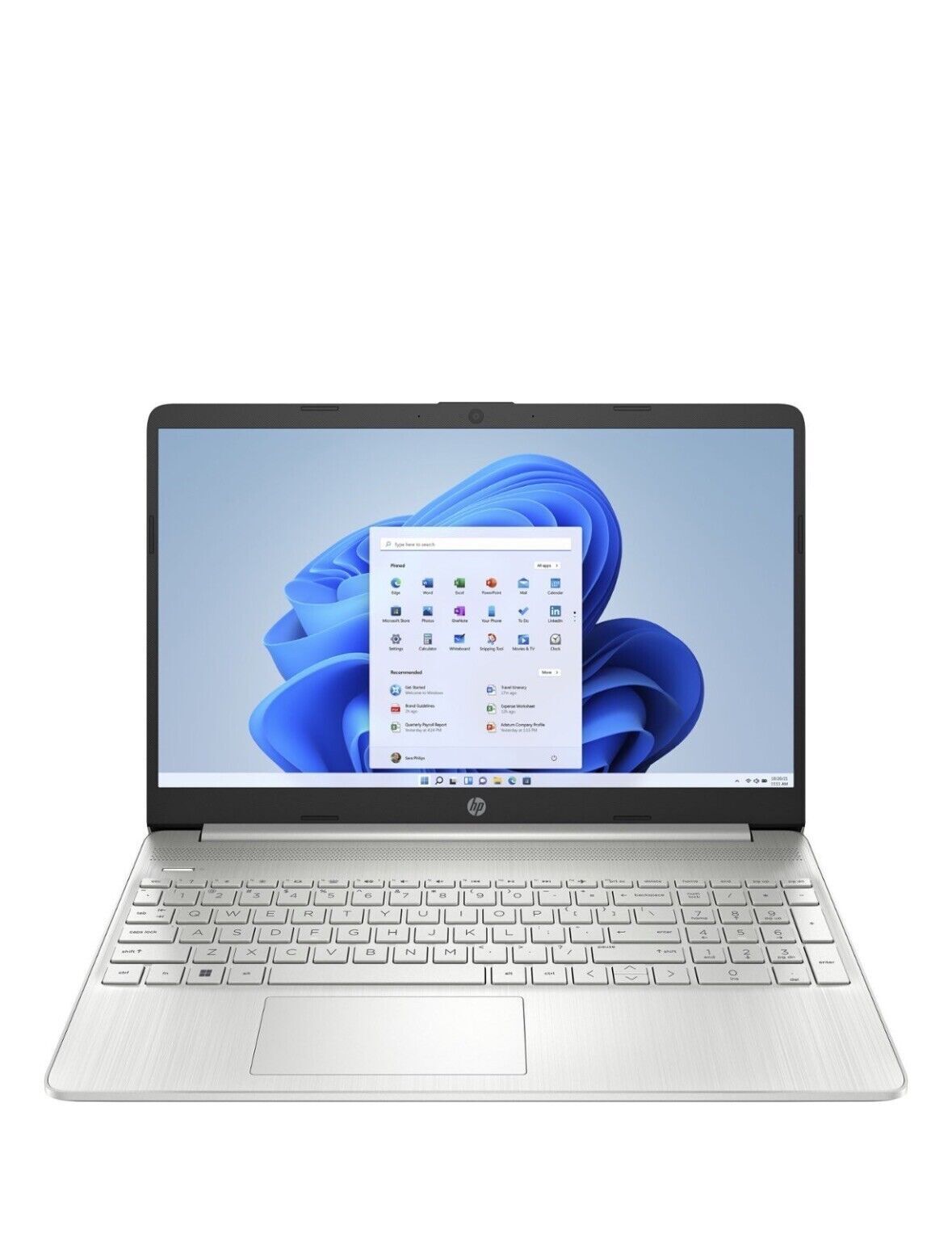 HP 15.6″ (256 GB SSD, Intel Core i3, 4.10 GHz, 8 GB) Laptop – Silver…