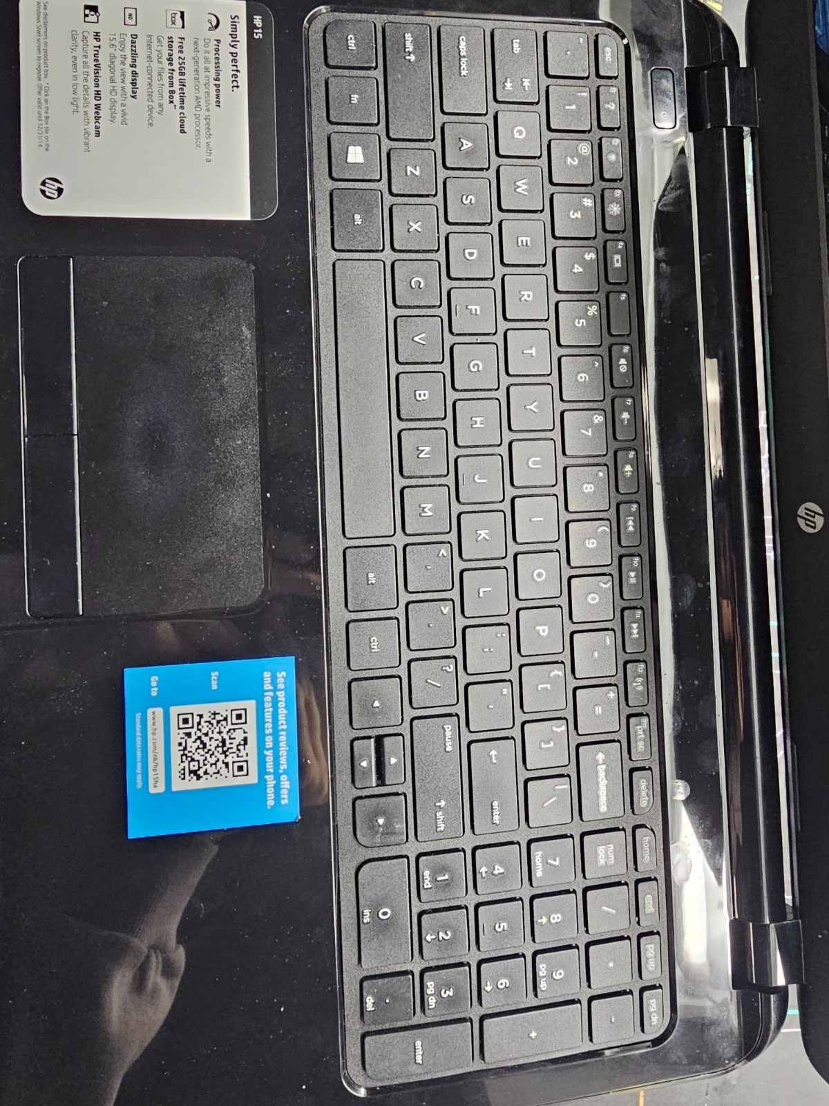 HP 15-g029wm 15.6″ Laptop AMD A4-4000, 4GB, NO HDD, DVD-RW, Includes AC Adapter