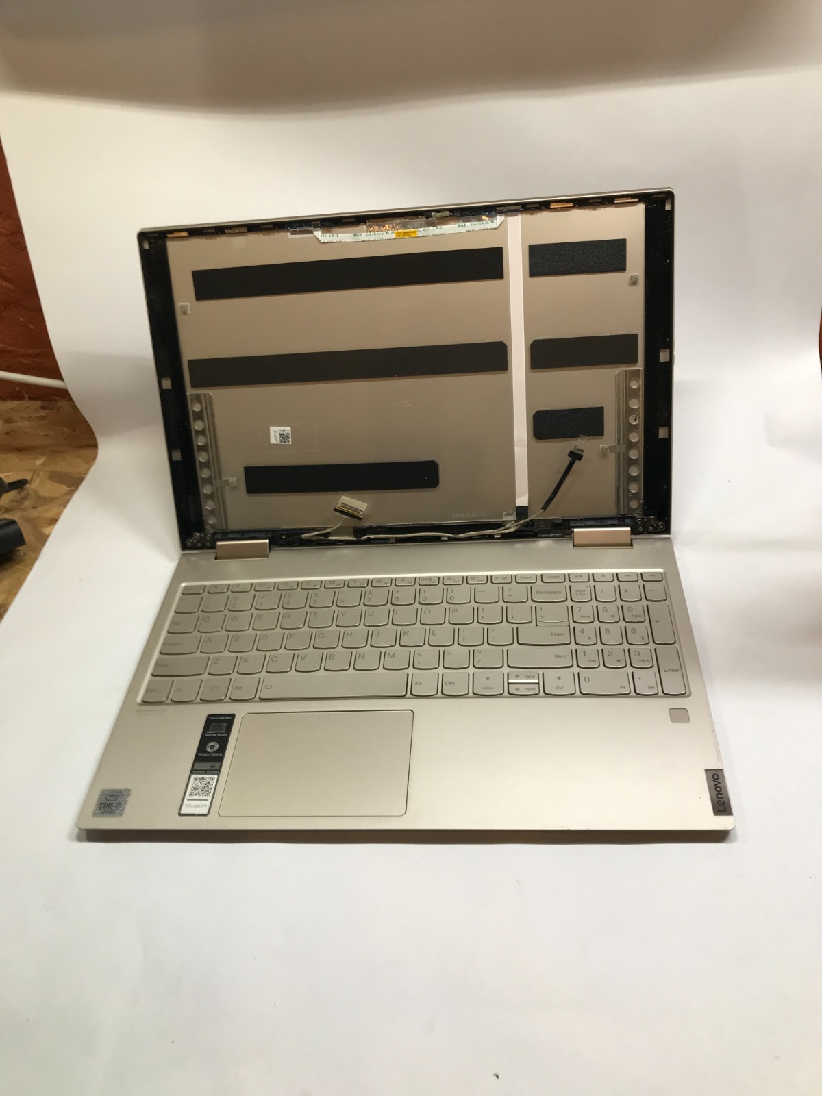 Lenovo Yoga C740-15IML 15″ Chassis ONLY – NO MOTHERBOARD – For Parts AS IS READ