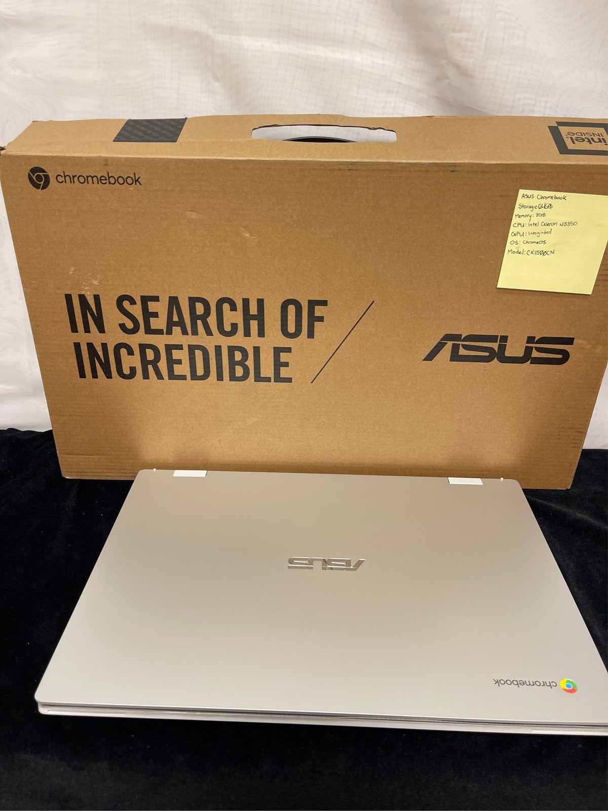 ASUS Chromebook CX1 CX1500CNA-AS84F – 180-degree hinge design – Intel Celeron –