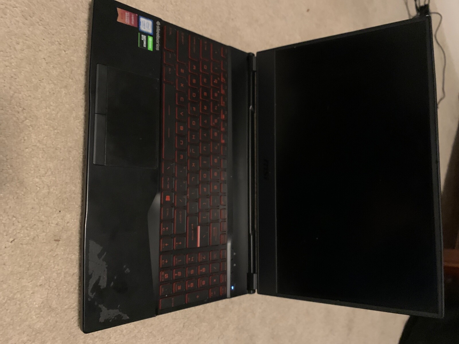 MSI Gaming laptop, i5 -9300, 2.40ghz, 4 core, GL65 9SC,