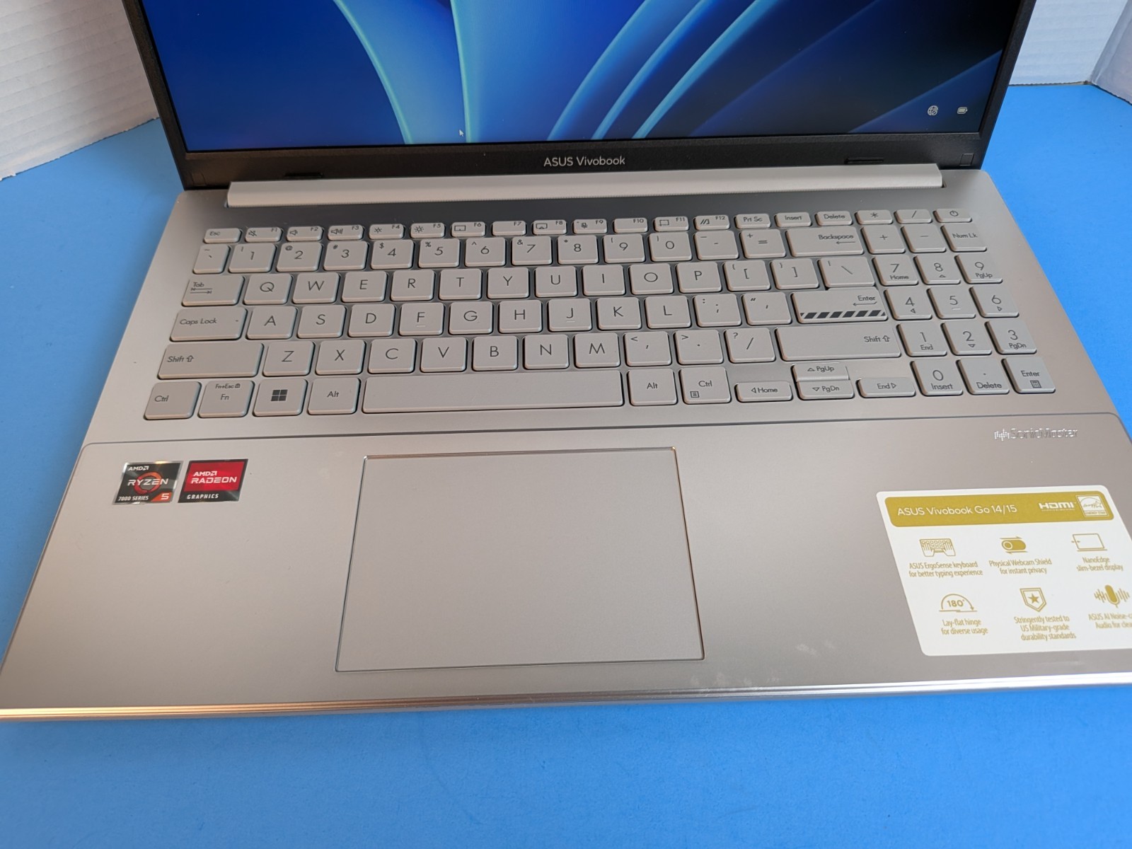 Asus VivoBook 15 15.6″ (256GB, Intel Core i7 8th Gen 12GB) Ryzen7 Laptop, Silver