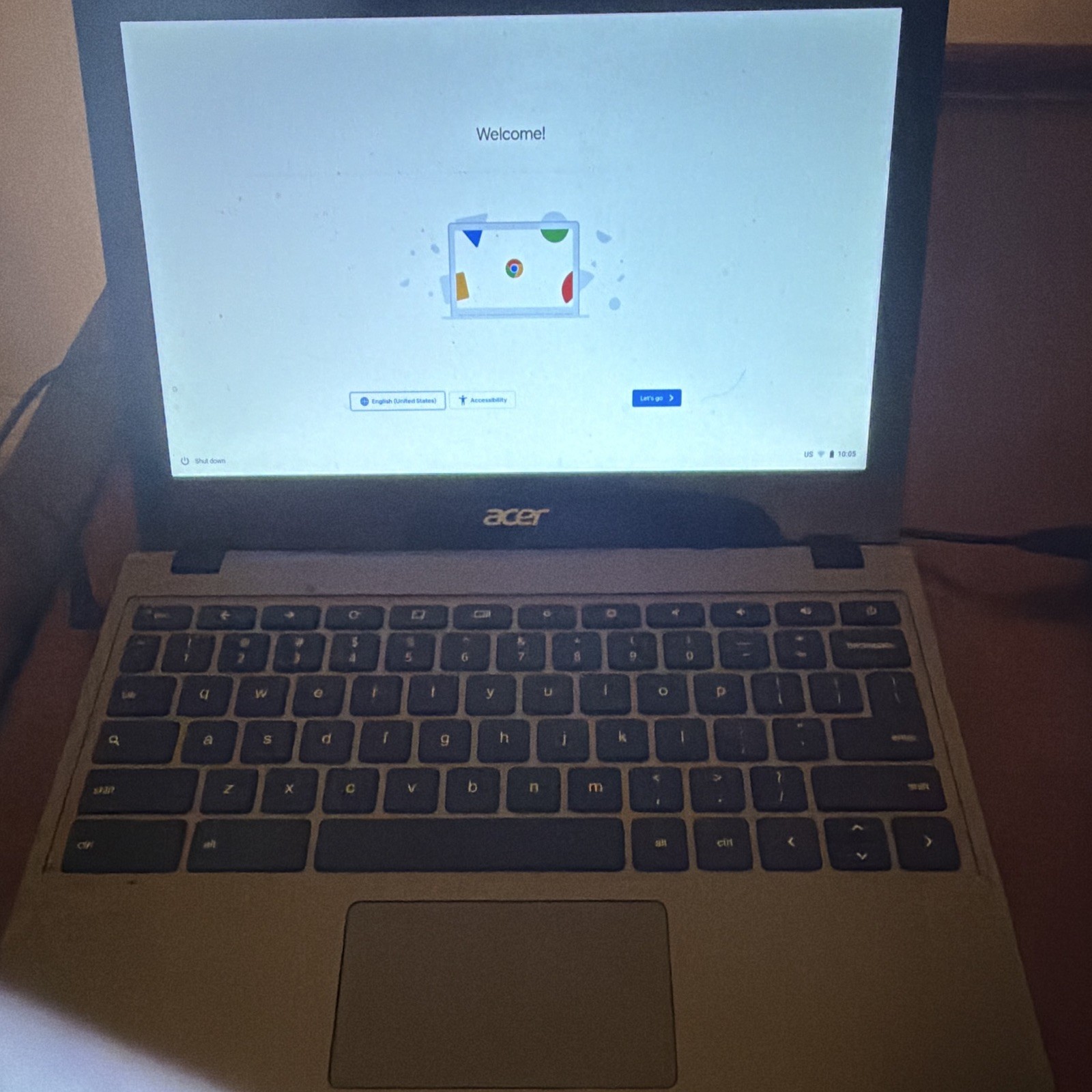 Acer Chromebook C720 11.6in Gray Notebook Laptop Intel Celeron w/ Sticker