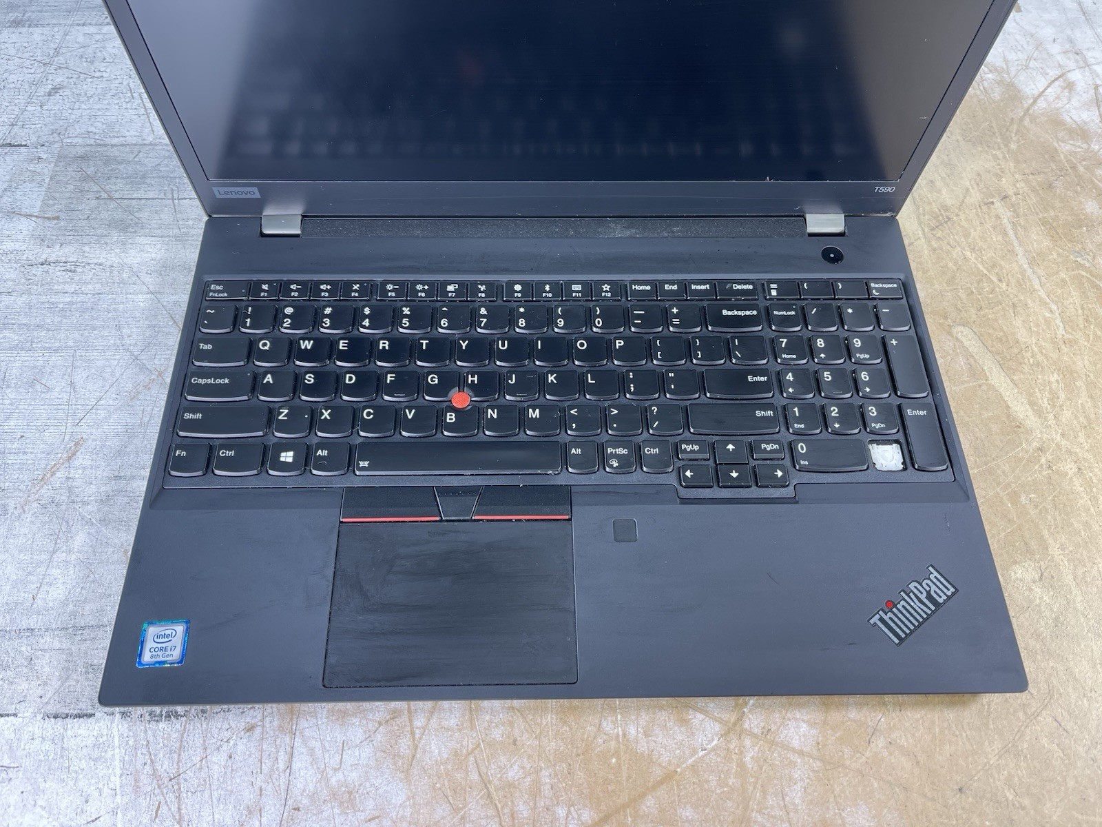 LENOVO THINKPAD T590 i7-8565U @ 1.80GHz, 16GB RAM, NO HDD/OS – (FOR PARTS)