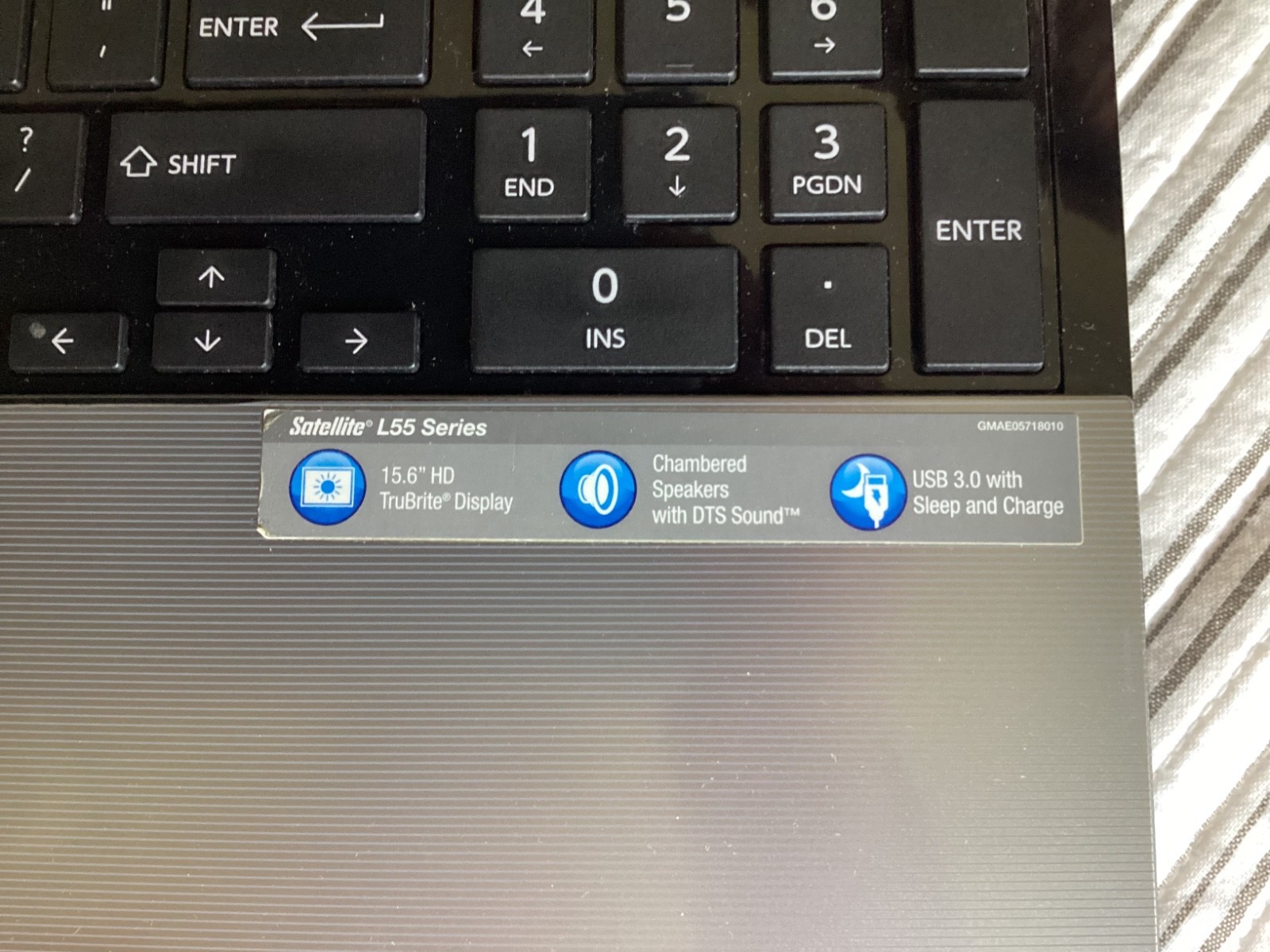 2013 Toshiba Notebook 15.6″ Satellite L55-A1568, msft 8.1, RAM 8.0 intel core i5