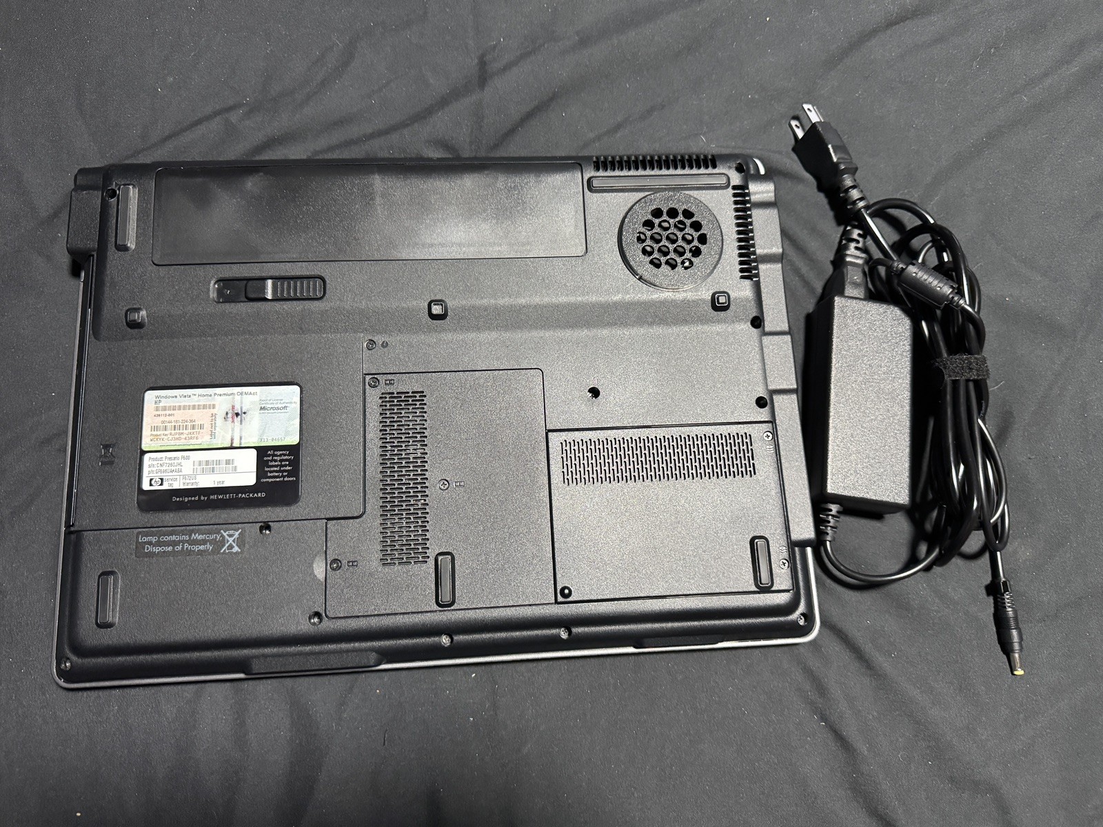 HP Compaq Presario F500 F572US 15.4” 1.7GHz 4GB RAM 160GB HDD DVDRW WiFi Win7x64
