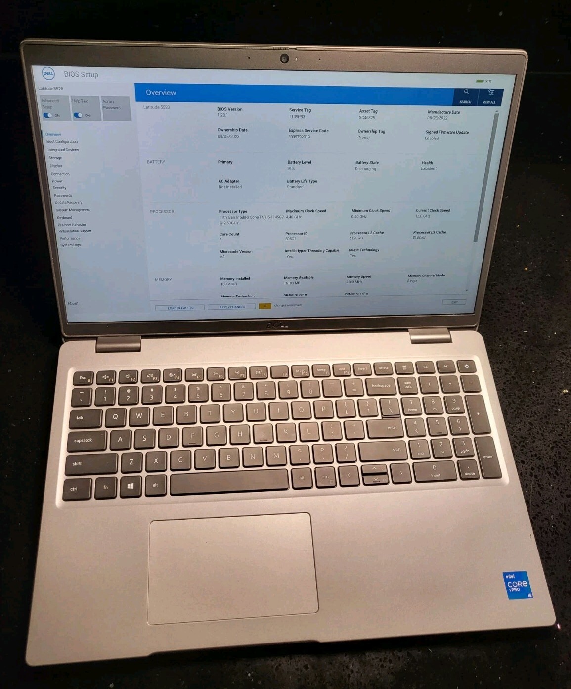 Dell Latitude 5520 15″ Inch – Intel Core i5 1145G7 256GB SSD + 16GB RAM + Win11