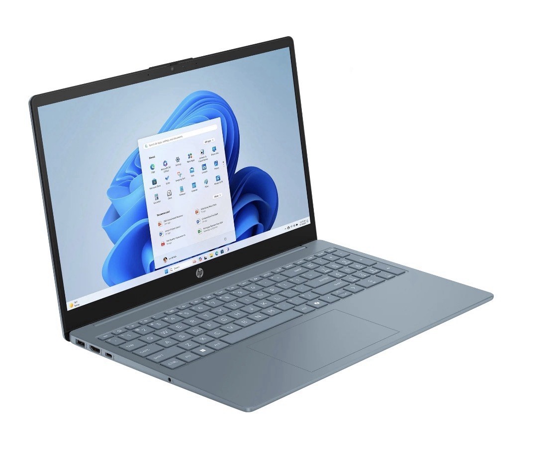 HP 15.6″ HD Laptop, Intel 4-Core N200, 8G RAM 128GB SSD, Win 11, 1-Year MS 365