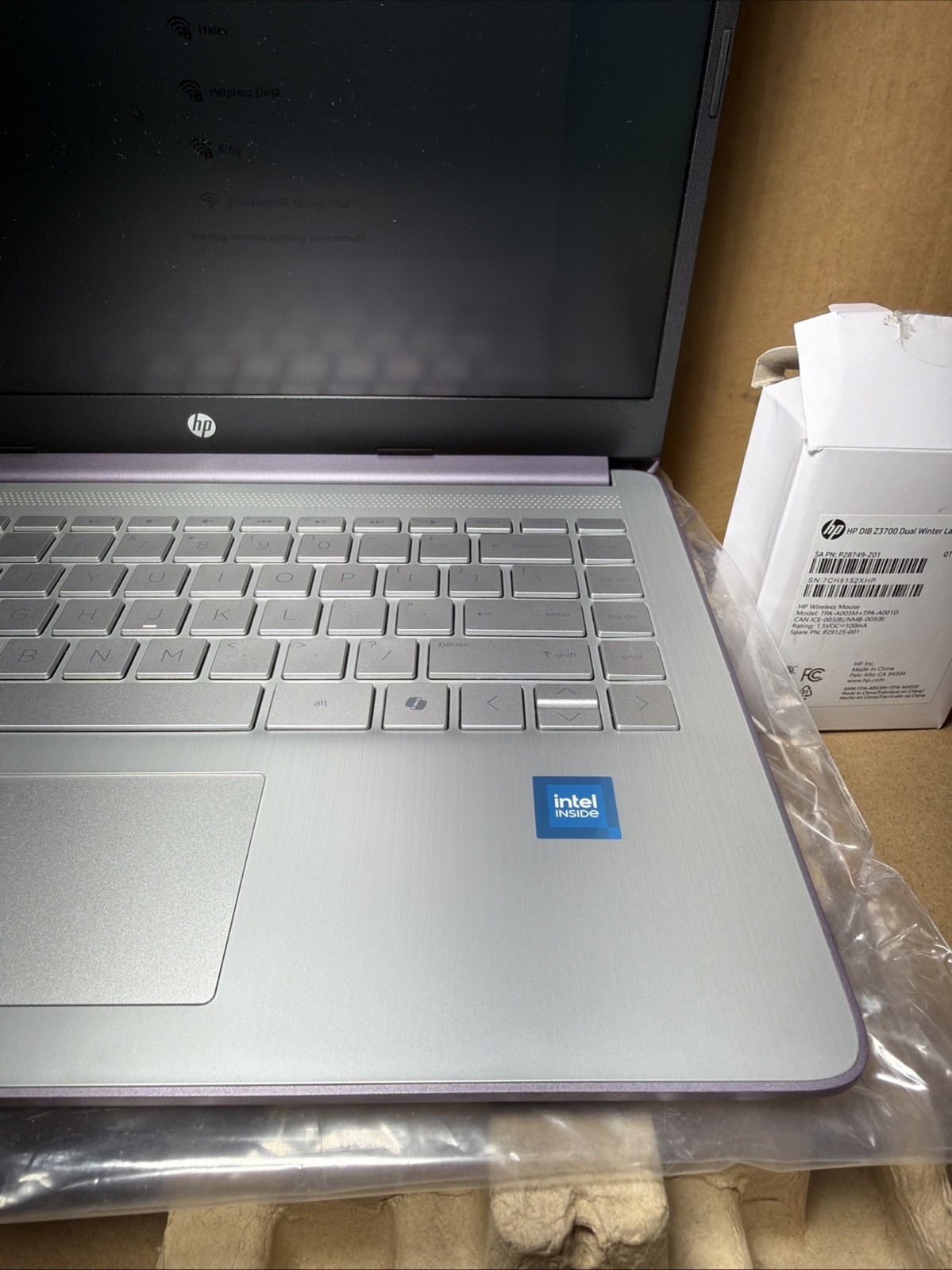 New HP 14-dq3024ds 14″ Laptop – Intel N4500/ 4GB/ 64GB eMMC/Windows 11 S Purple