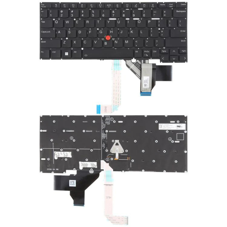 US Version Laptop Keyboard with Pointing for Lenovo Thinkpad X13 Gen 4 X13 Yoga