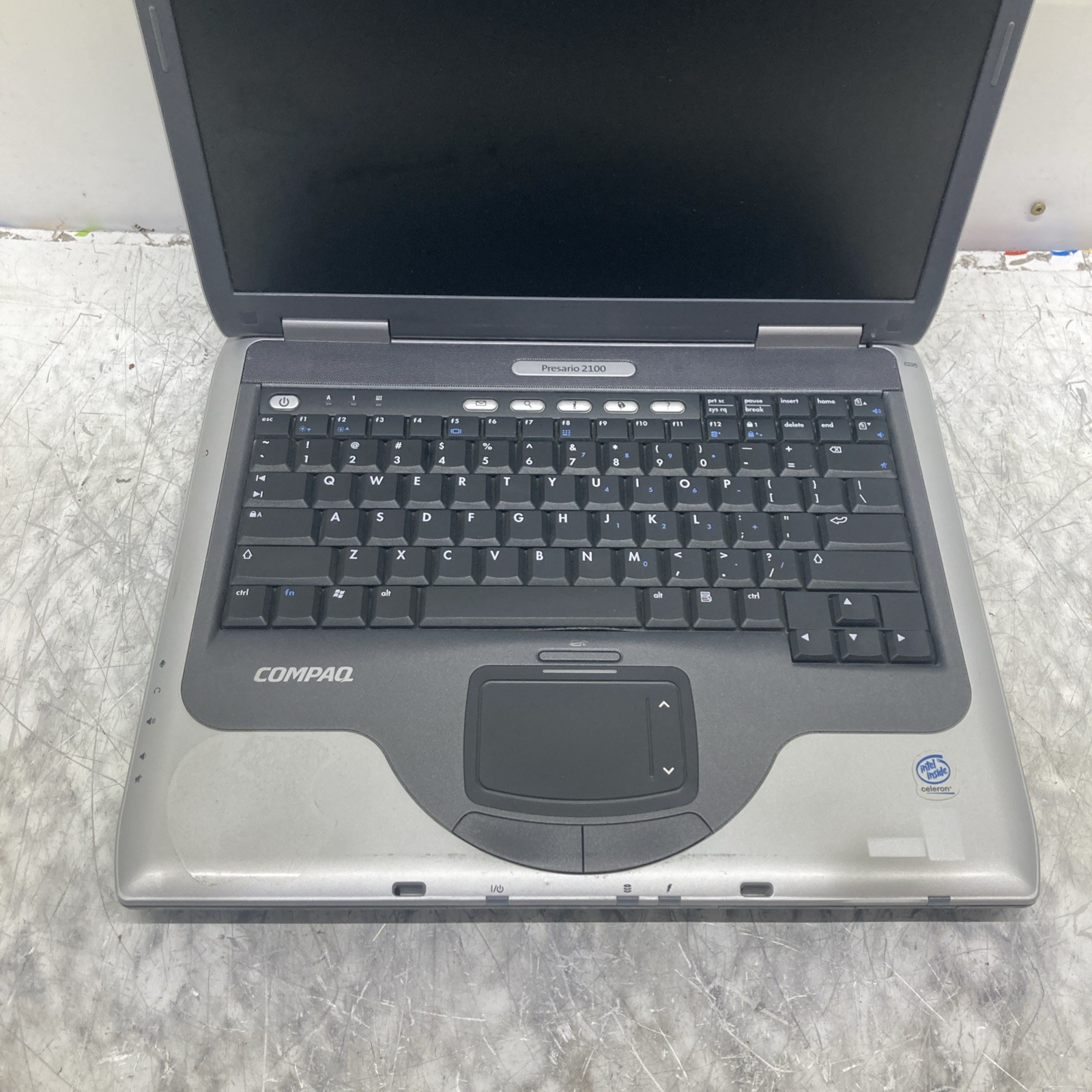 Compaq Presario 2100 Mobile intel celeron 2.00 GHz 503 MB no HDD boot to BIOS.