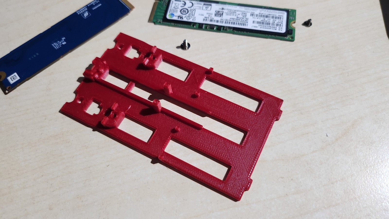 HP ZBook Fury 17 G7 + G8 SSD3 SSD4 Bracket Cage Frame 3D Print for M22794-001