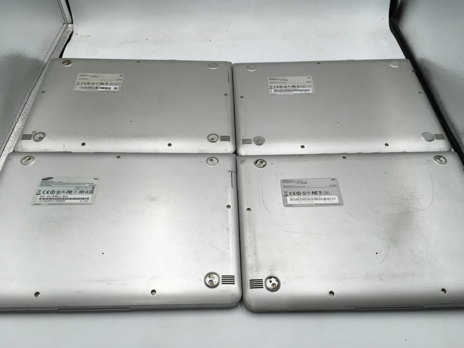 LOT OF 4 Samsung Chromebook Dual-Core 2GB 16GB XE303C12 TESTED WORKING RS