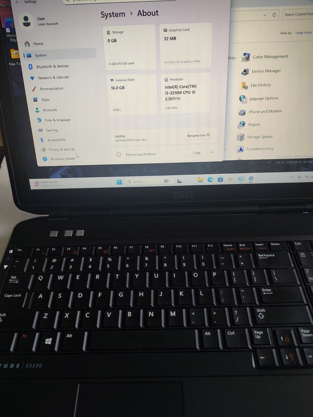 Dell Latitude 5591 2.60 GHz/ i7 8850H/32GB/238GB SSD/15.6″ FHD/ USB/ Office 2021