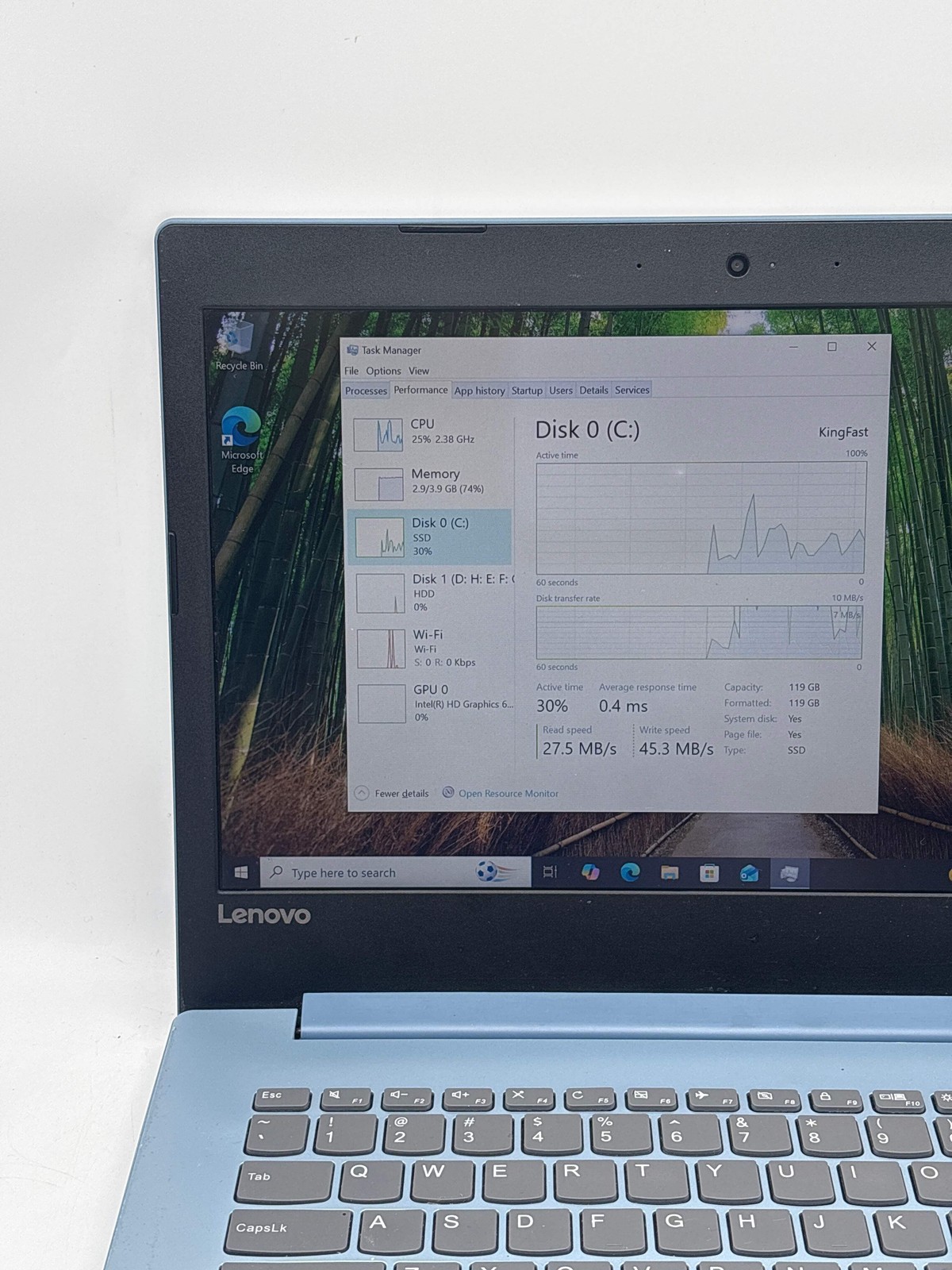 Lenovo IdeaPad 320 14″ i3-7100U 4GB RAM 128GB SSD 2TB HDD – For Parts