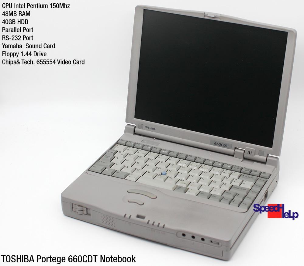 Toshiba Portege 660CDT Notebook Laptop Windows 98 Parallel RS-232 PA1126E