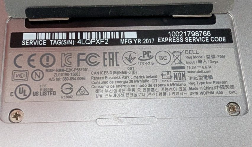 Dell XPS 15 9560 (15.6 FHD i3 7100H Intel HD 630 8GB 500GB HDD Windows Pro)