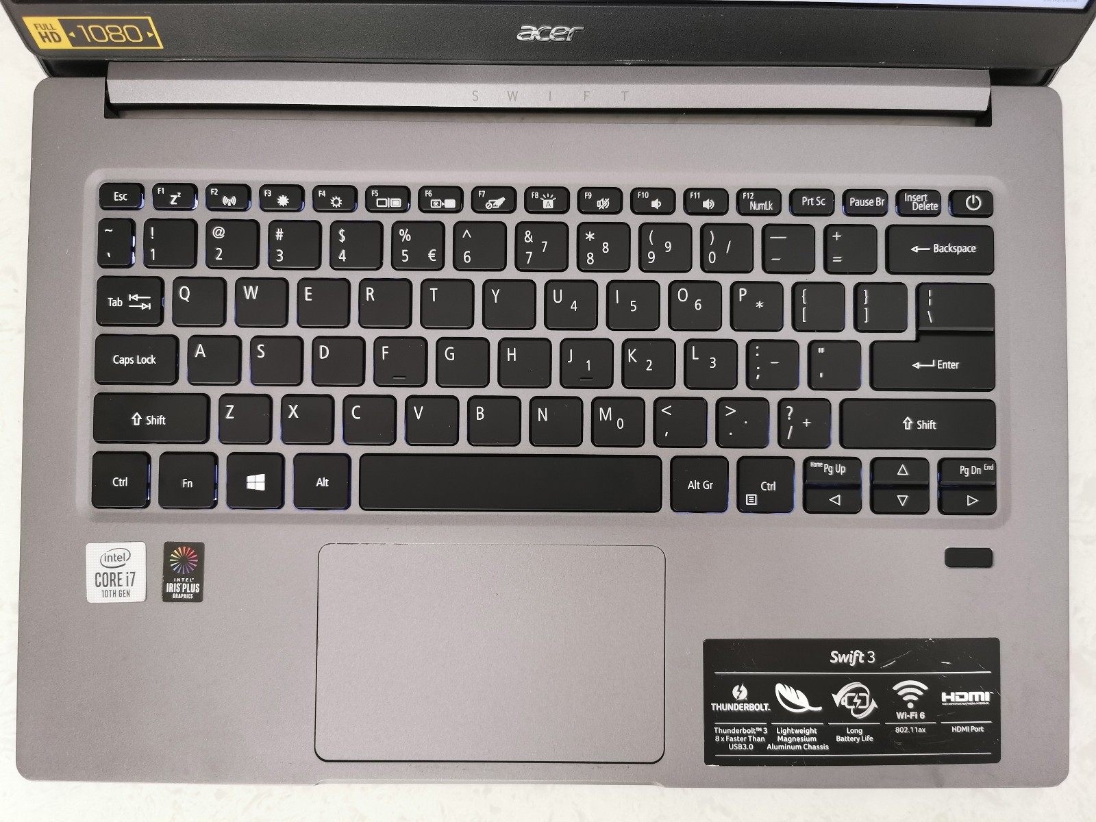 Acer Swift 3 Intel Core i7 16GB DDR4 512GB (or 1TB) NVMe SSD FHD 14 Inch Laptop