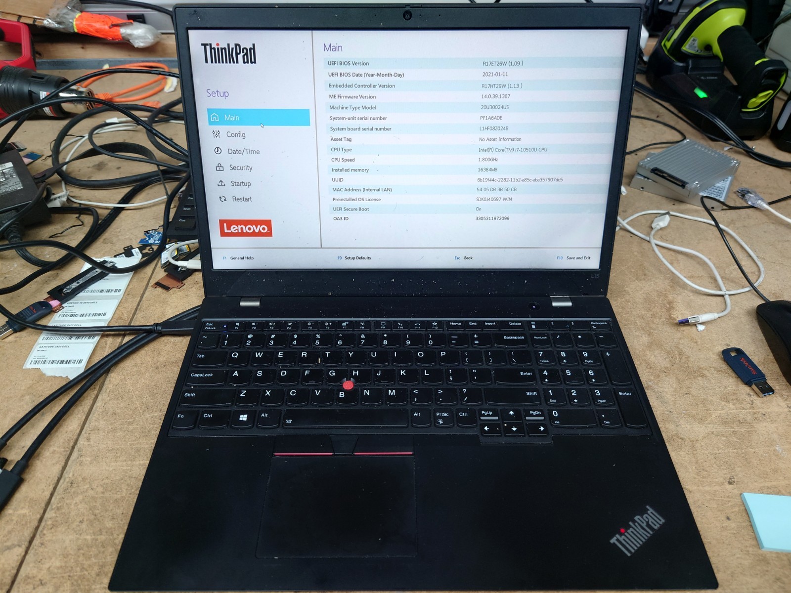 Lenovo ThinkPad L15 Gen 1 15.6″ FHD i7-10510U 16GB RAM No OS/SSD
