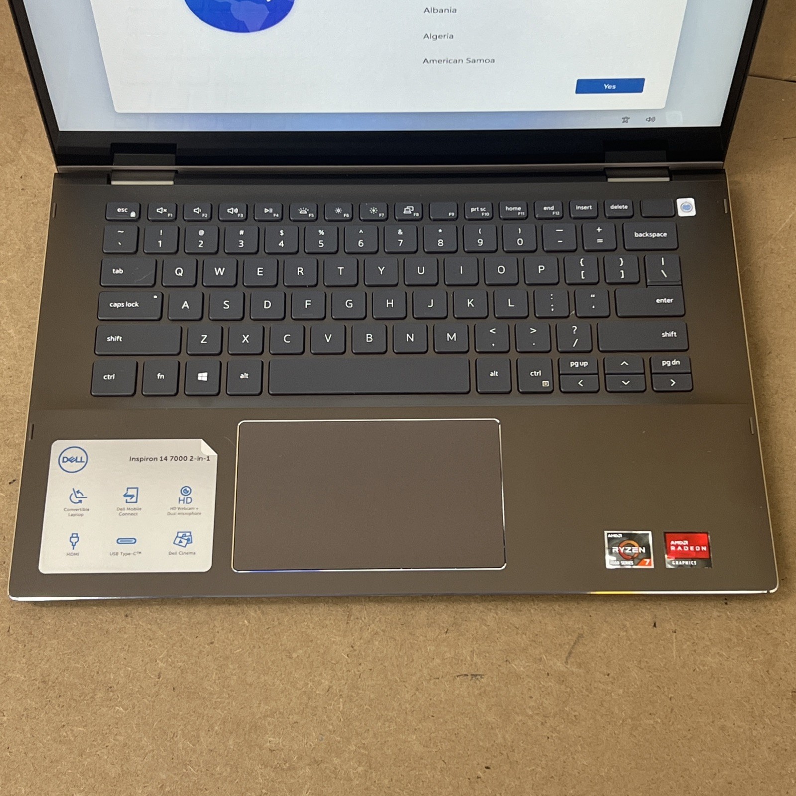 Dell Inspiron 7405 2-in-1 AMD Ryzen 7 4700U 16GB Ram 512GB SSD – Great