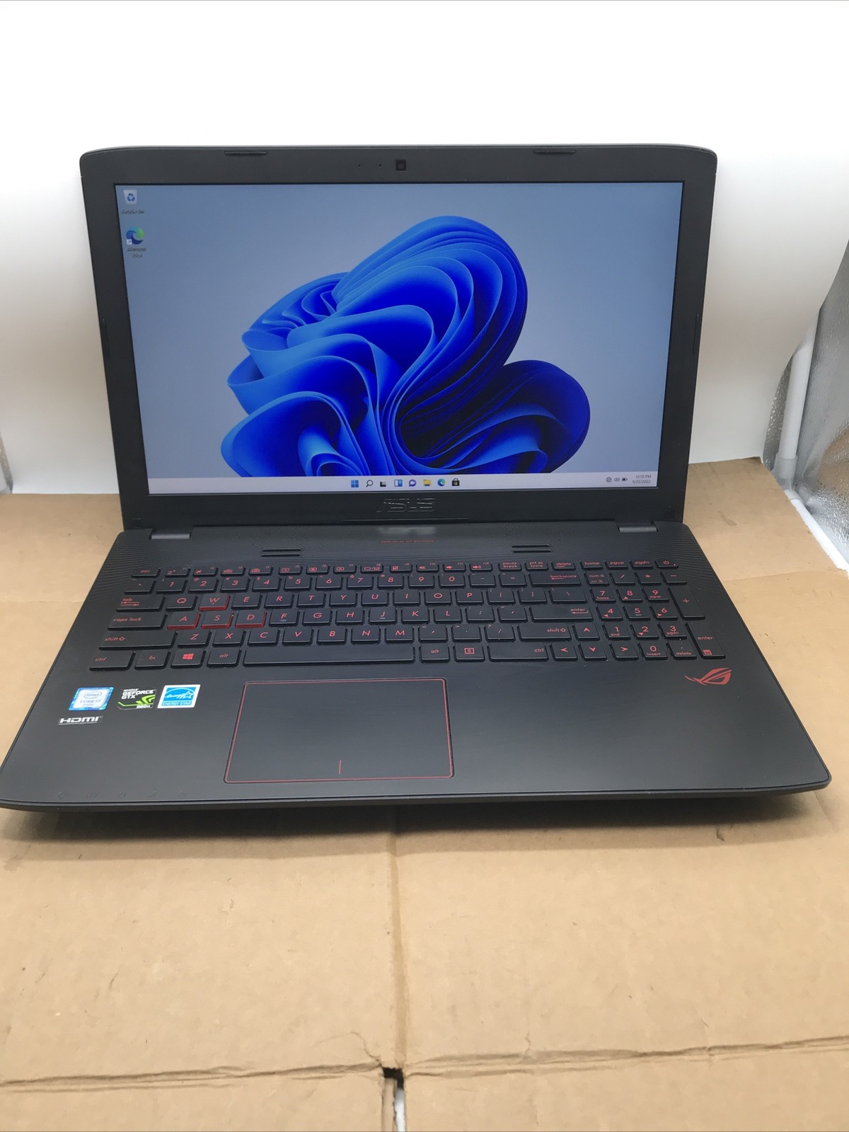 ASUS Notebook GL552V 15.6″ i7-6700HQ 2.6GHz 32GB RAM 1TB SSD GeForce GTX 960M