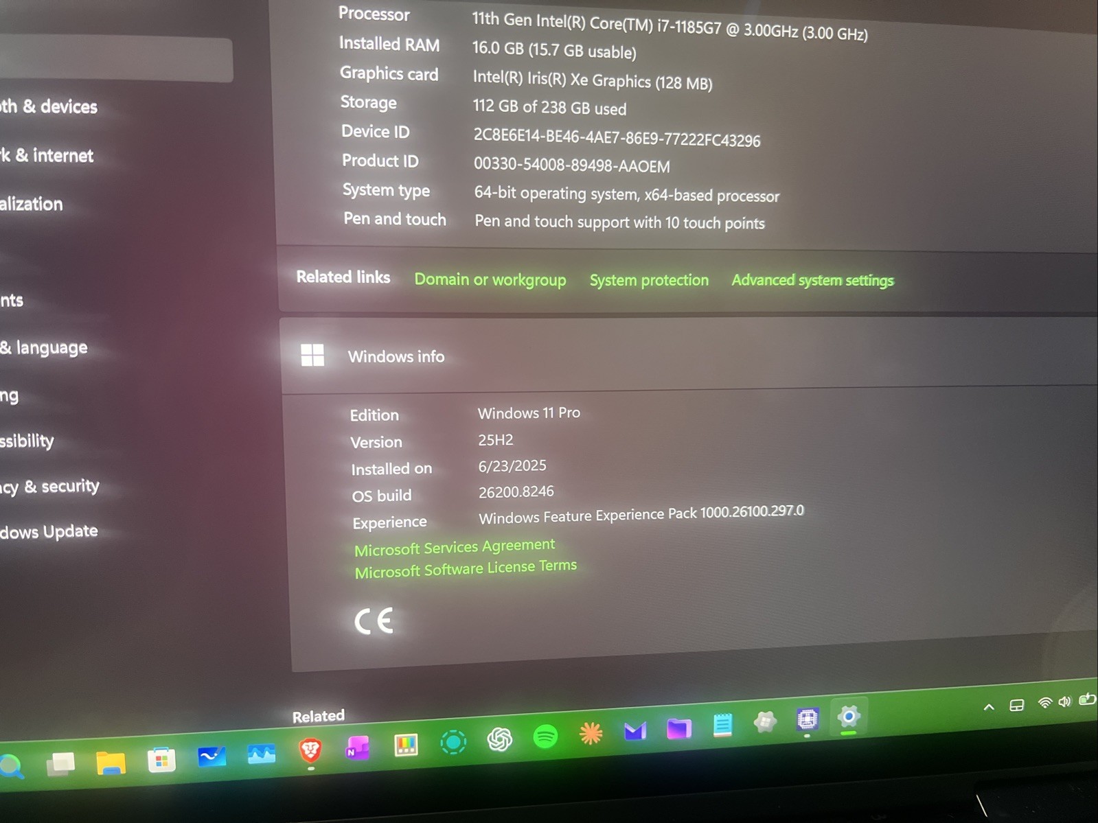 Lenovo ThinkPad X1 Yoga (Gen 6) 14 inch (256GB, Intel Core i7 11th Gen, @ 3.0GHz
