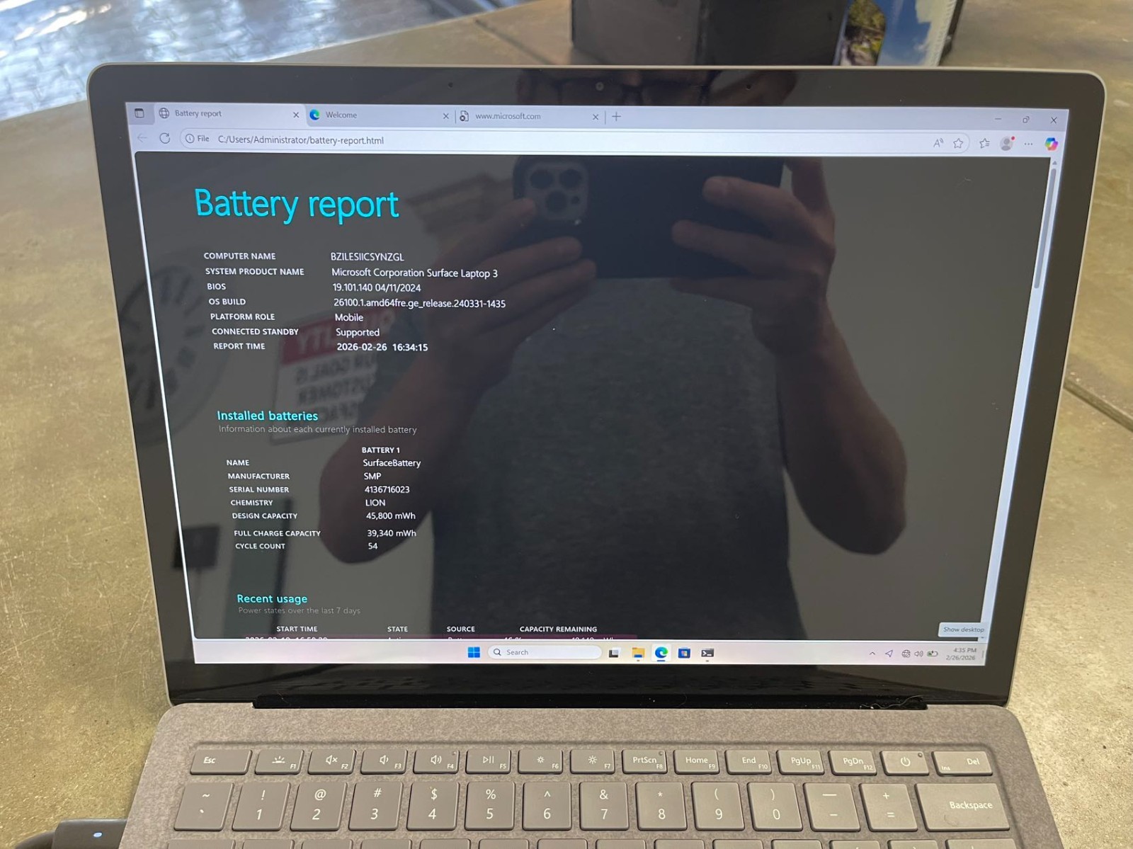 Microsoft Surface Laptop 3 13.5″ Touch i7-1065G7 16GB RAM 256GB NVME SSD WIN 11