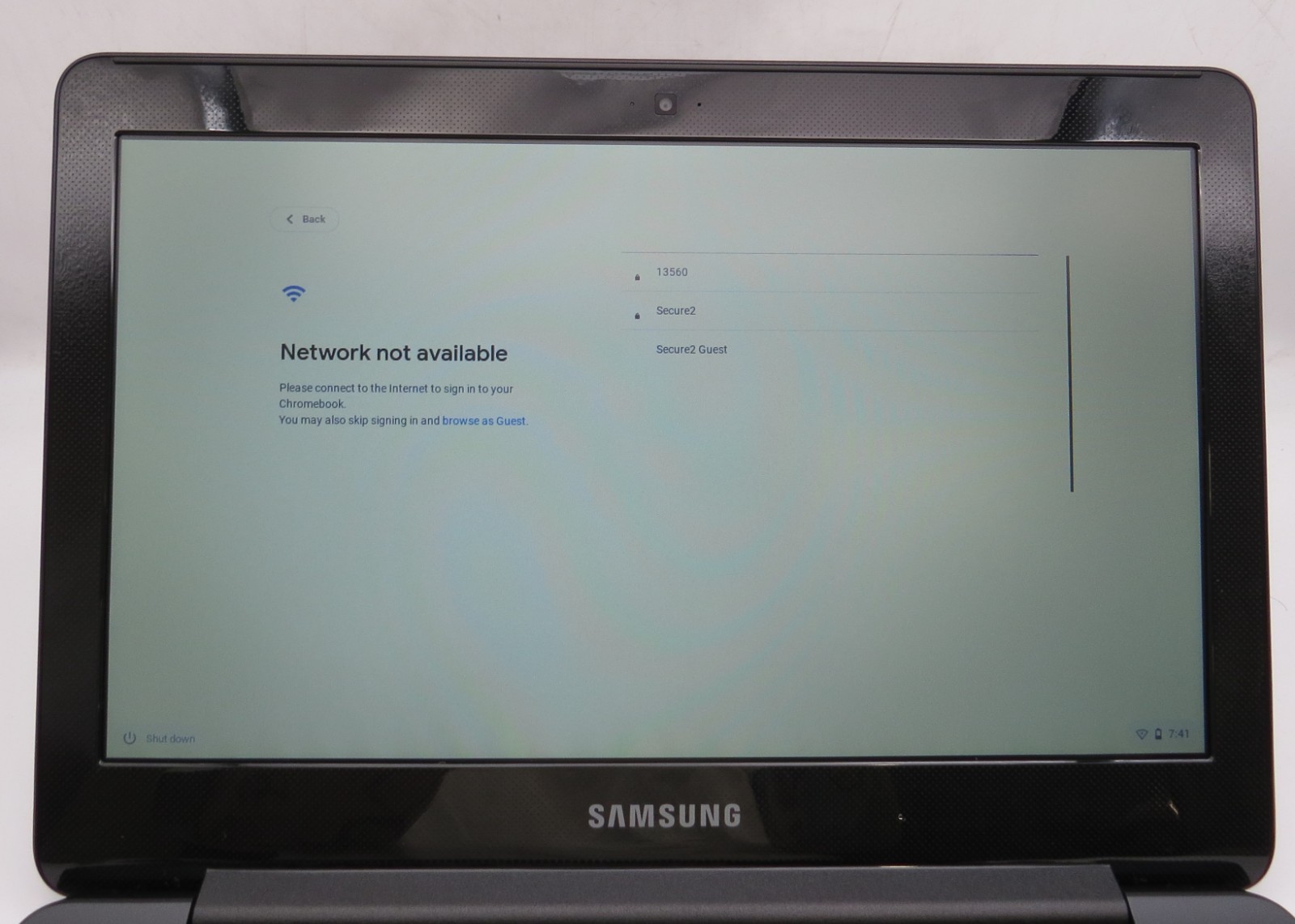 Samsung Chromebook-11.6″-Celeron-N3060@1.6GHz-2GB RAM-16GB internal-NO OS