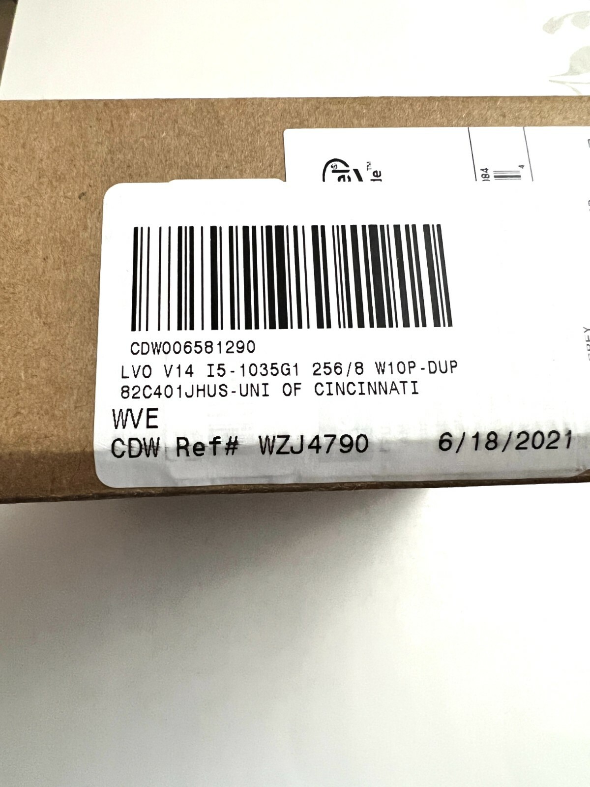 Lenovo V14-llL i5 8gb 256gb WIN 10 PRO 82C401JHUS BNIB