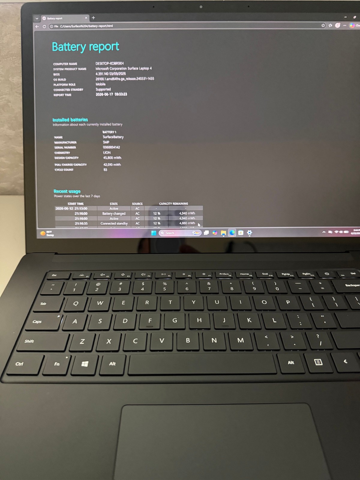 Microsoft Surface Laptop 4 15″ 8-Core AMD Ryzen 7 16G 512G W11 H Batt Great Cond