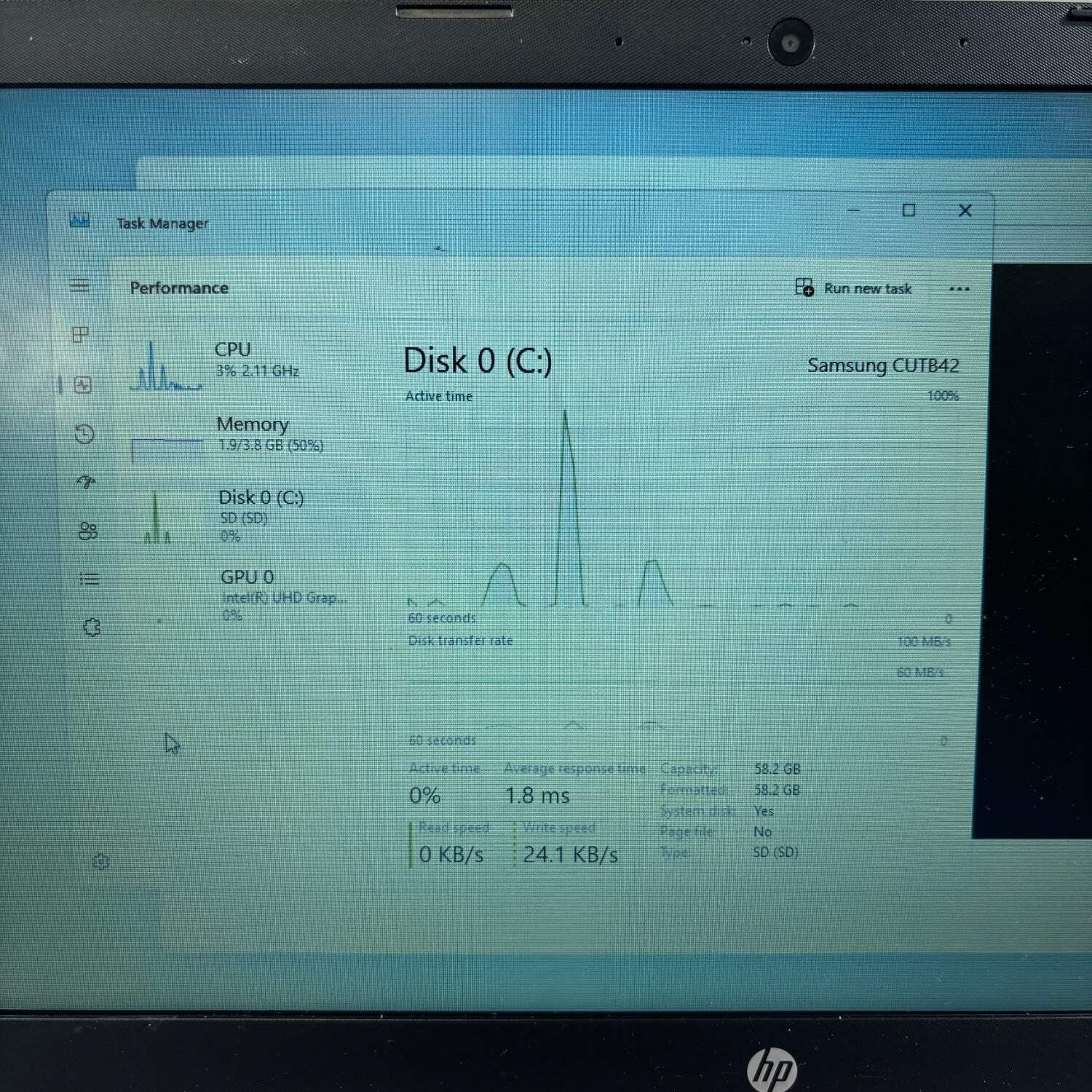 HP Laptop 14-CF2112WM 4GB RAM 64GB