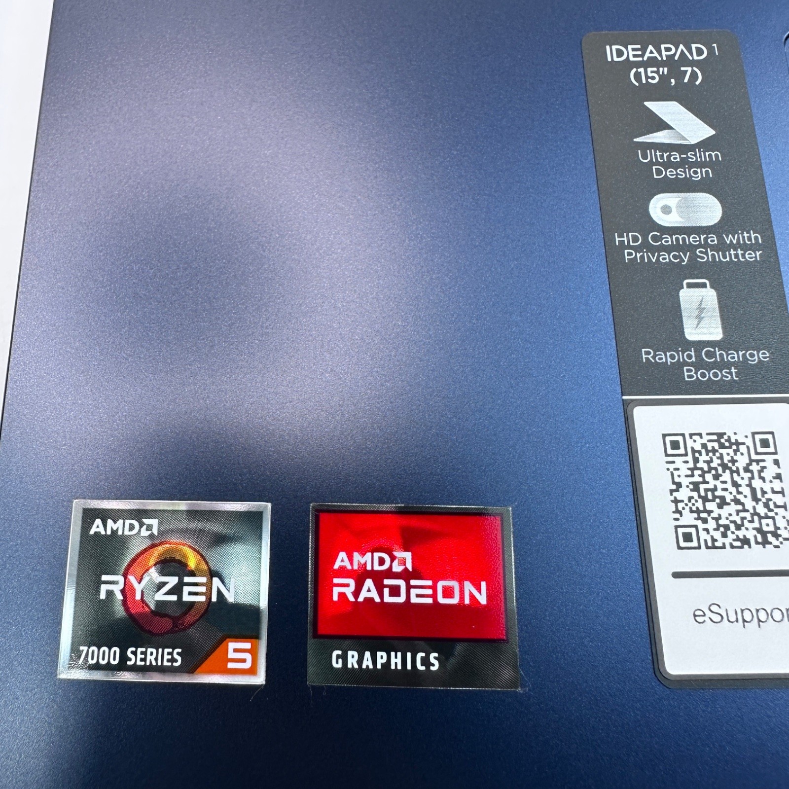 Lenovo IdeaPad 1 15AMN7 Laptop, 15.6″ FHD Touch, Ryzen 5 7520U, 8GB, 256GB SSD