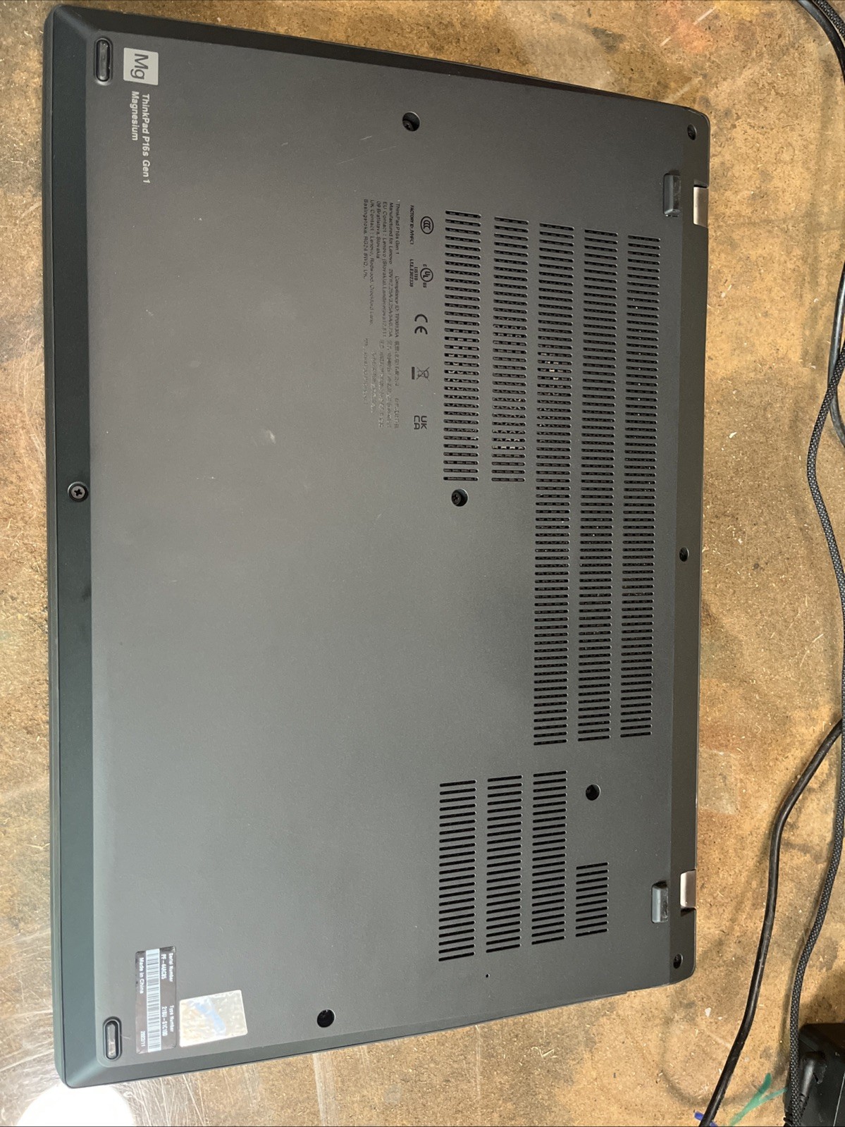 Thinkpad P16s Gen 1 – i7-1270P – 32GB DDR4 – Quadro P550 – 512GB SSD – READ