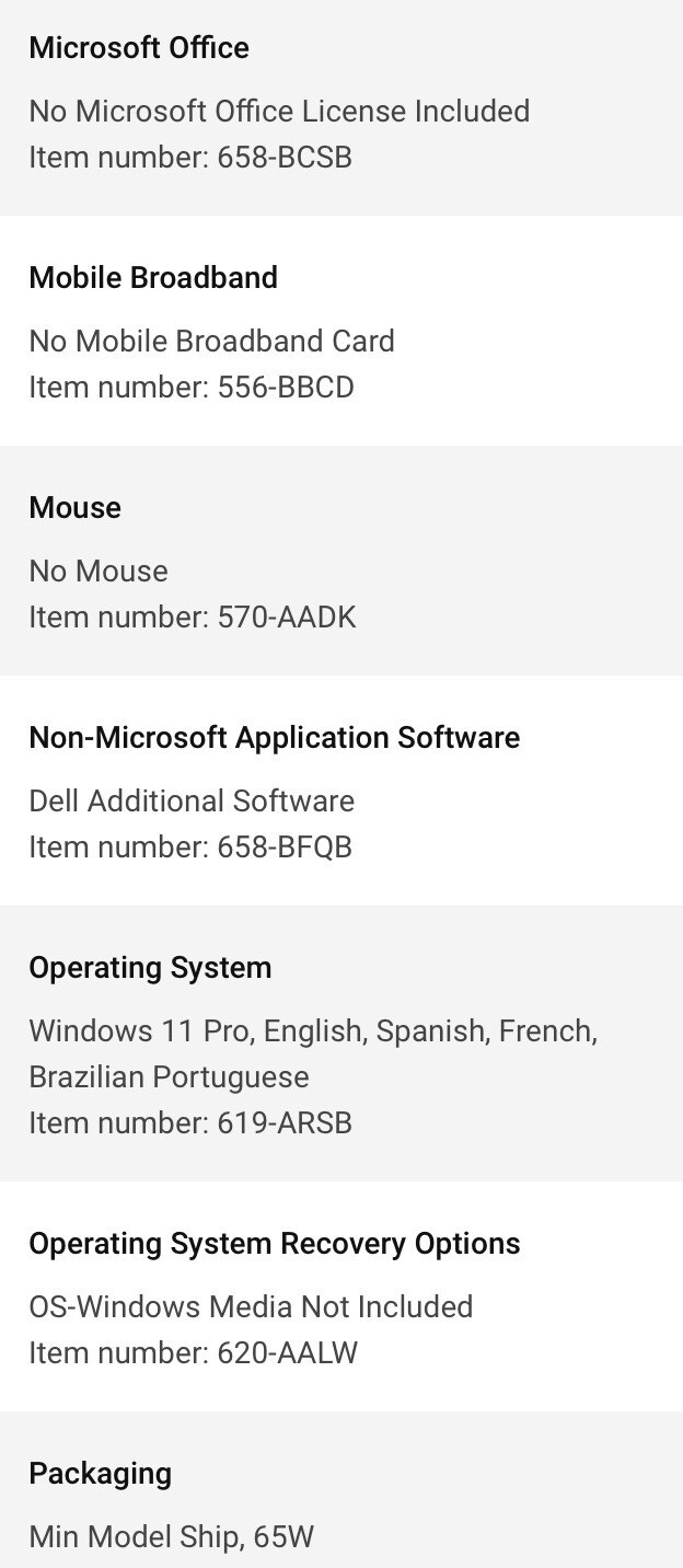 Dell Latitude 7640 BTX