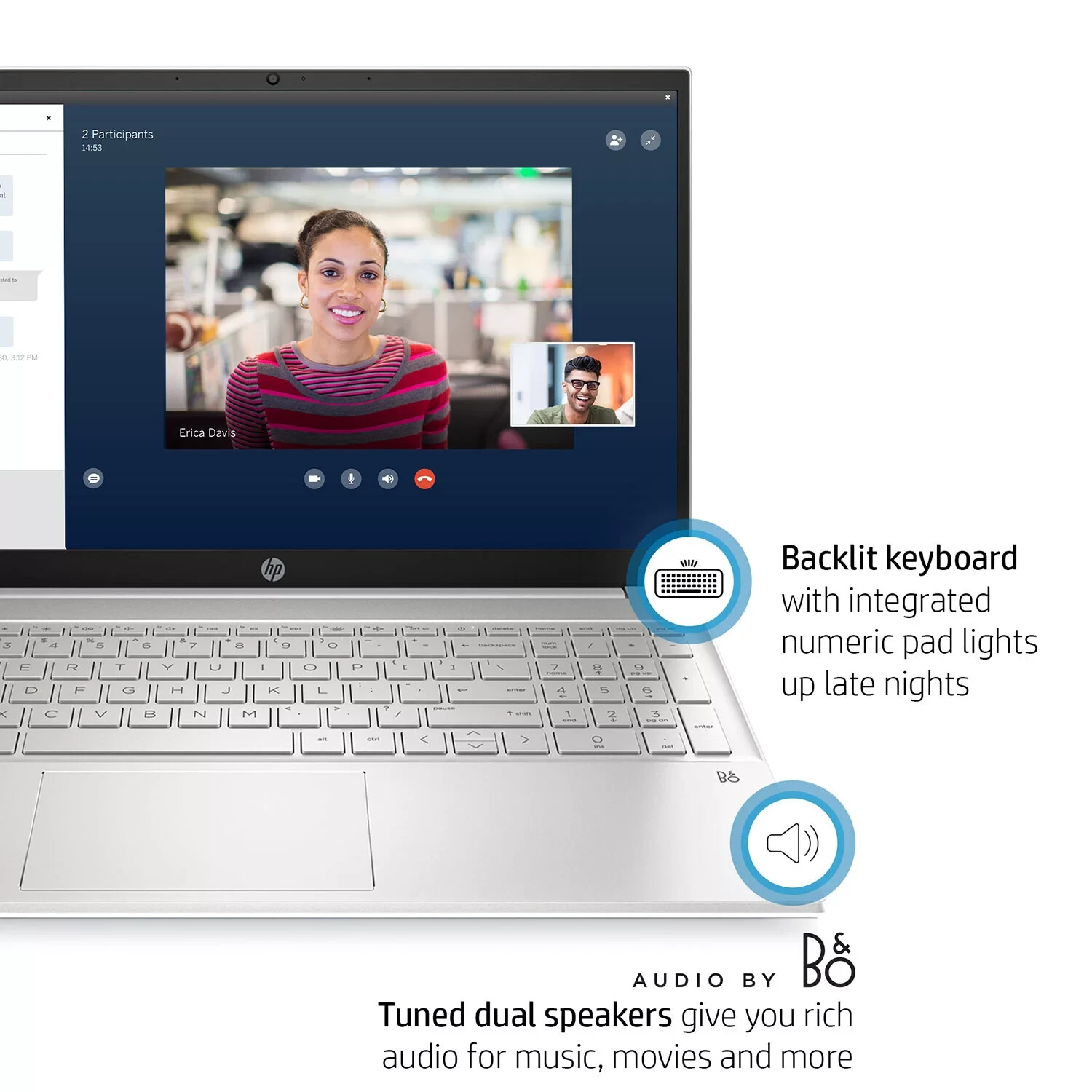 HP 15.6″ Pavilion FHD Laptop – 12th Gen Intel Core i7-1255U – 8GB RAM -512GB SSD