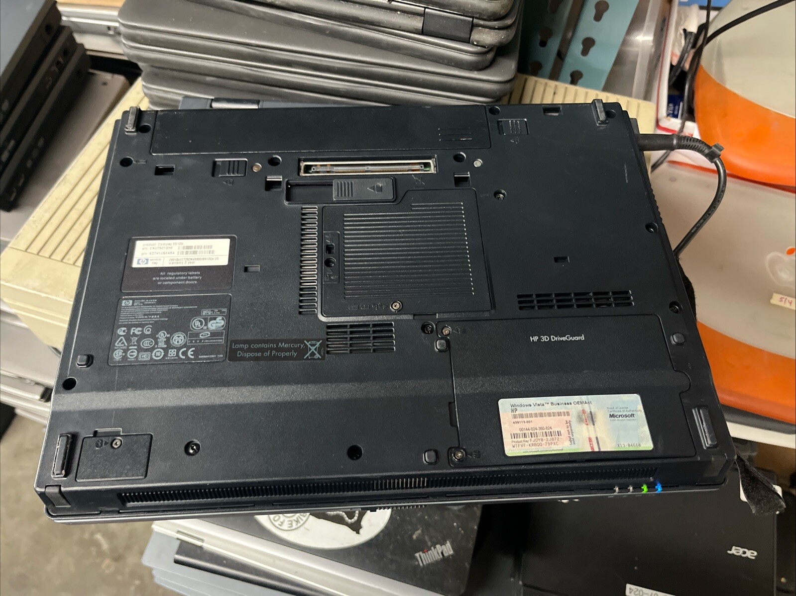 HP Compaq 6510b Laptop Core 2 Duo 2.00GHz 2GB RAM 120GB HD Windows 7 Pro