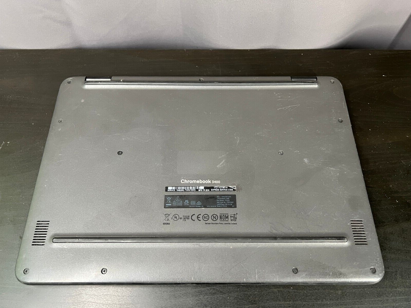 Dell Chromebook 14 3400 (14″, Intel 1.1GHz, 4GB, 32GB SSD, ChromeOS) w/ Charger